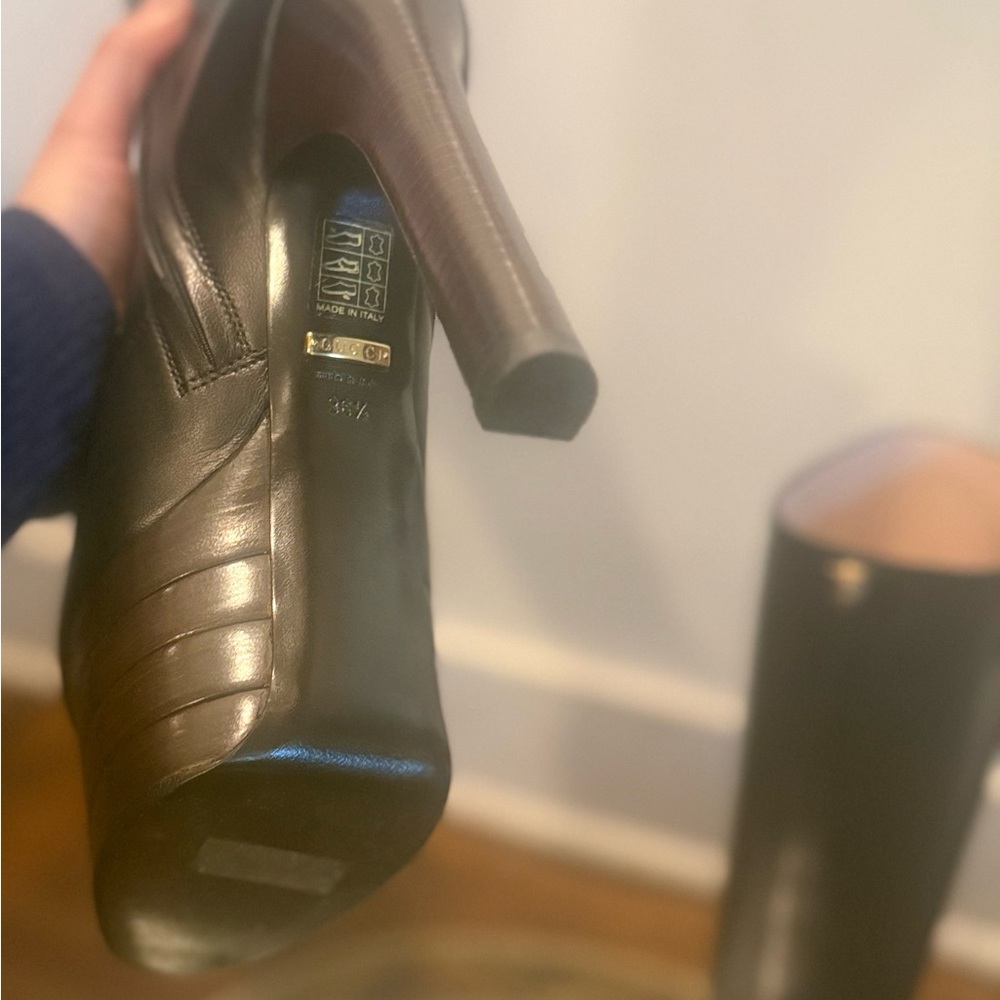 Gucci Black Knee-High Boots - Picture 6 of 16